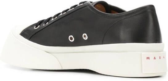 Marni 302 leren sneakers met plateauzool Zwart