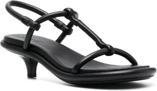Marsèll Leren slingback sandalen Zwart
