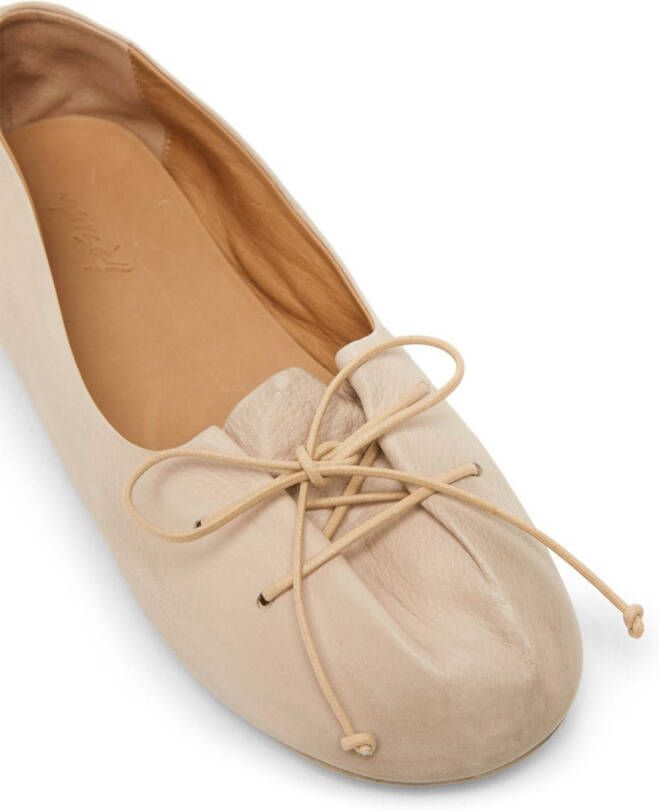 Marsèll Ballerina's met strik-detail Beige