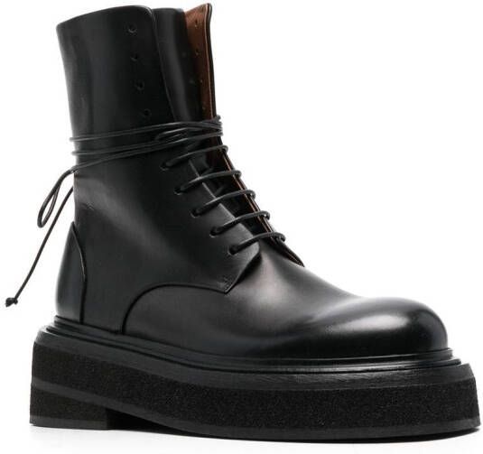 Marsèll Combat boots op knielengte Zwart
