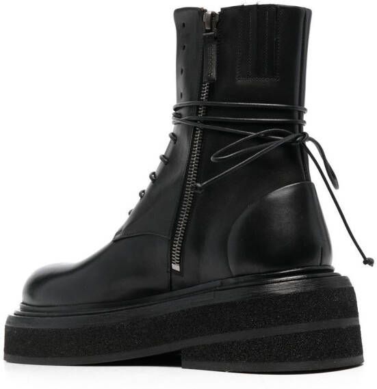 Marsèll Combat boots op knielengte Zwart