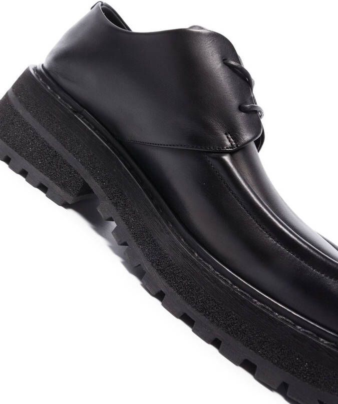 Marsèll Derby schoenen met geribbelde zool Zwart