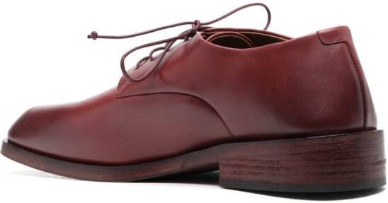 Marsèll Derby schoenen met vierkante neus Rood