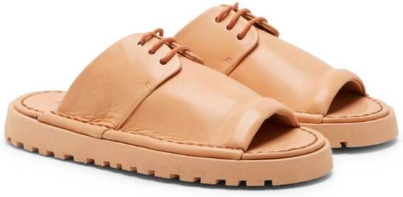 Marsèll Sanpomice leren sandalen Beige