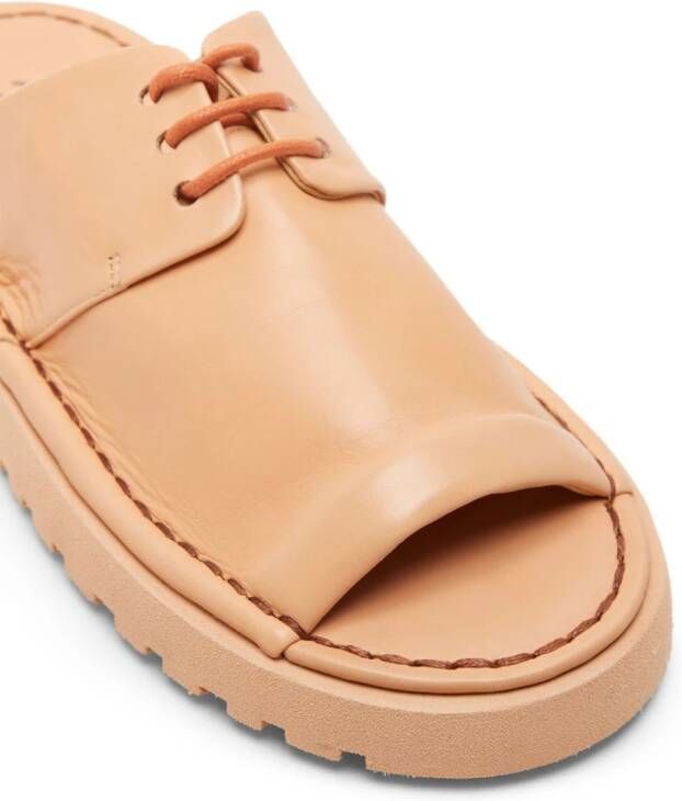 Marsèll Sanpomice leren sandalen Beige