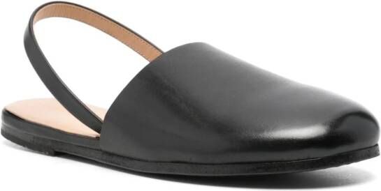 Marsèll Leren slingback sandalen Zwart
