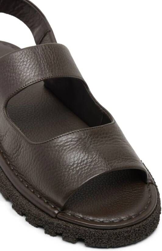 Marsèll Leren sandalen met uitgesneden details Bruin