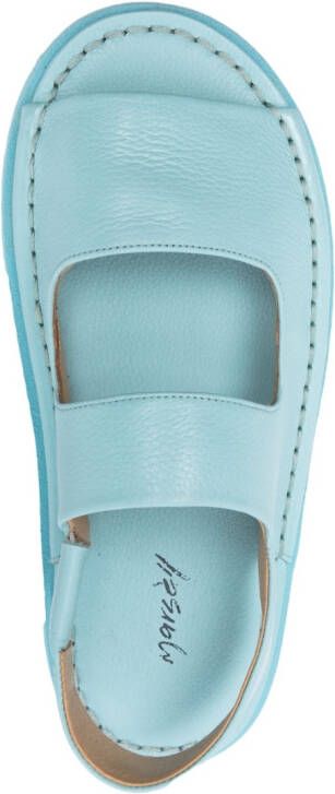 Marsèll Leren slingback sandalen Blauw