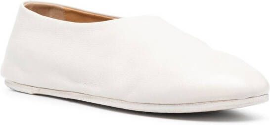 Marsèll Leren slippers Beige