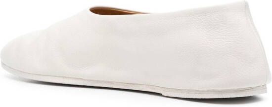 Marsèll Leren slippers Beige