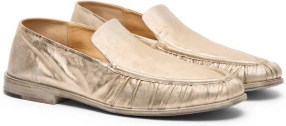 Marsèll Loafers met metallic-effect Goud