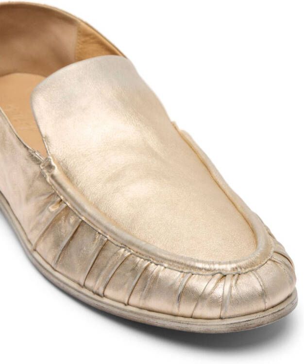 Marsèll Loafers met metallic-effect Goud