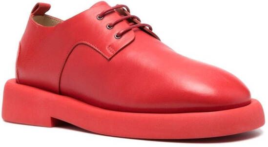 Marsèll Oxford leren veterschoenen Rood