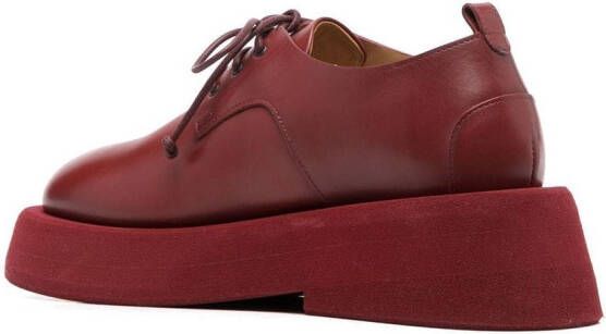 Marsèll Oxford leren veterschoenen Rood