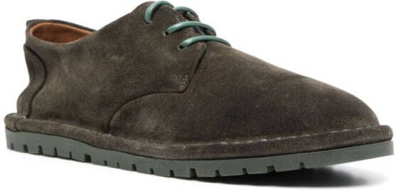 Marsèll Oxford suède veterschoenen Groen