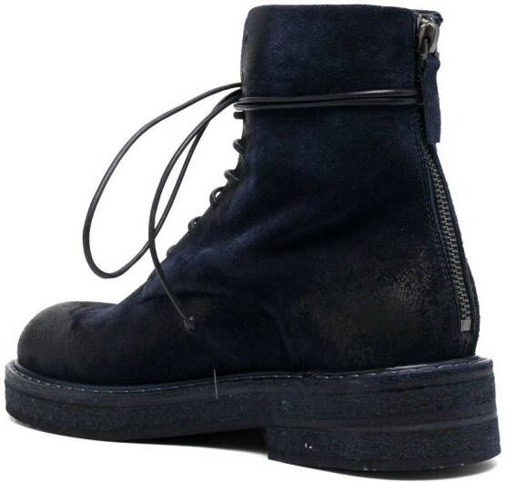 Marsèll Suède veterlaarzen Blauw
