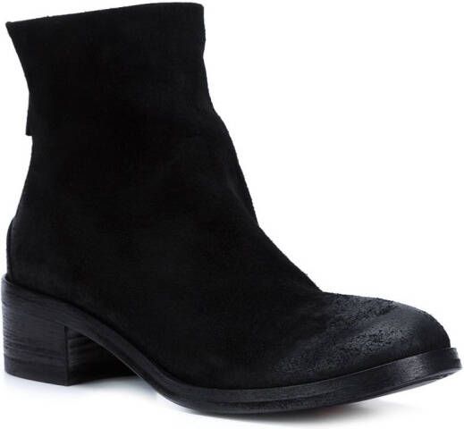 Marsèll rear zip ankle boots Zwart