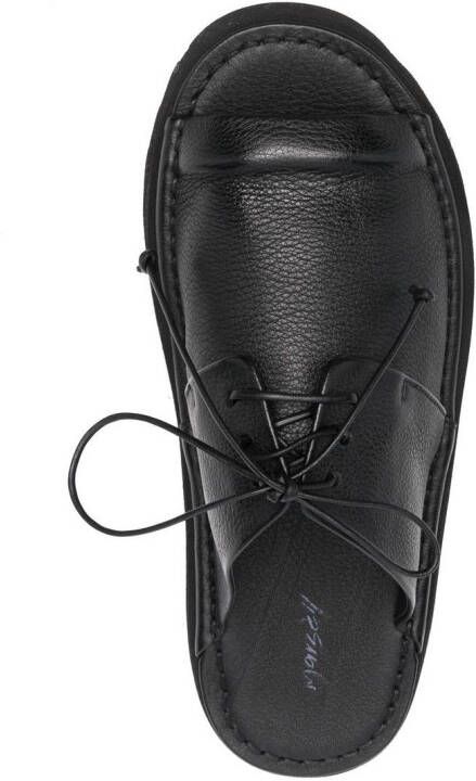 Marsèll Leren sandalen met veters Zwart