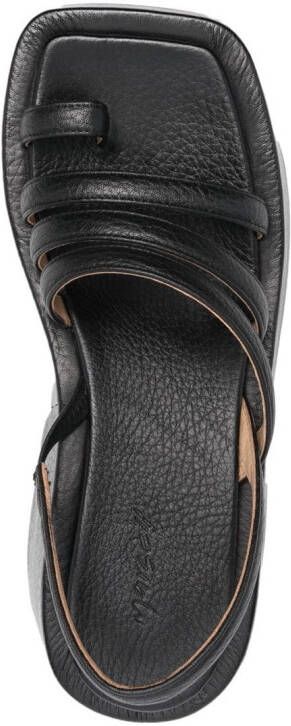 Marsèll Slingback sandalen met plateauzool Zwart
