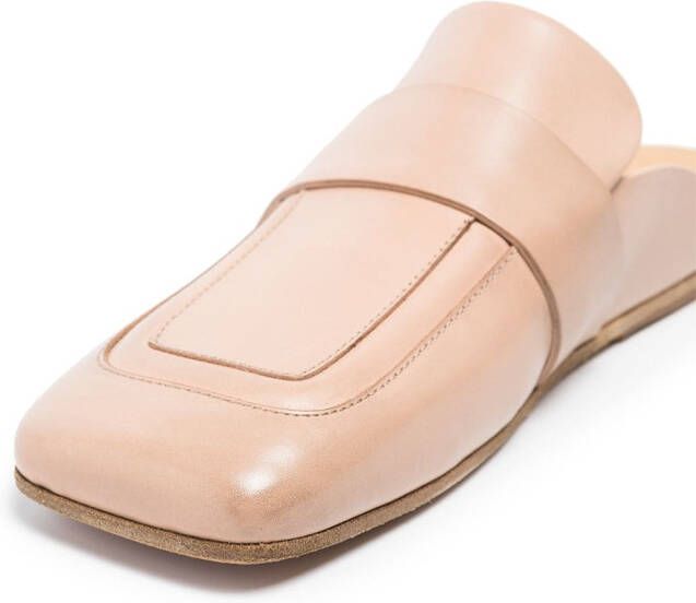 Marsèll Slippers met vierkante neus Beige