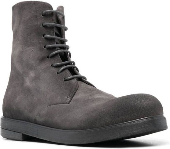 Marsèll Zucca combat boots met veters Grijs