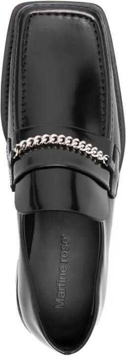 Martine Rose Loafers met kettingdetail Zwart