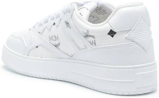 MCM Neo Derby Visetos sneakers Wit