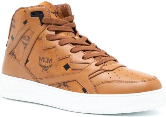 MCM Neo Terrain canvas sneakers Bruin