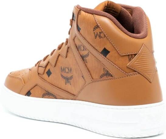 MCM Neo Terrain canvas sneakers Bruin