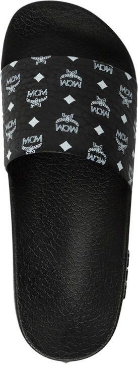 MCM Slippers met monogram Zwart