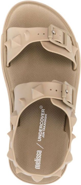 Melissa x Undercover Sandalen met spikes Beige