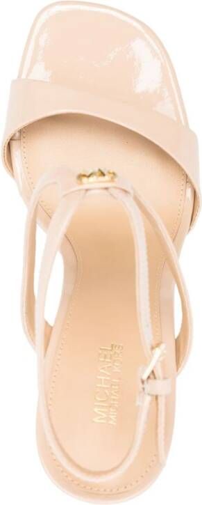 Michael Kors Leren sandalen 115 mm Beige