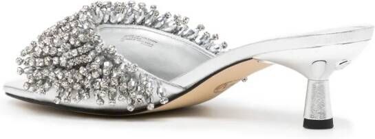 Michael Kors Dahlia sandalen verfraaid met kristallen Zilver