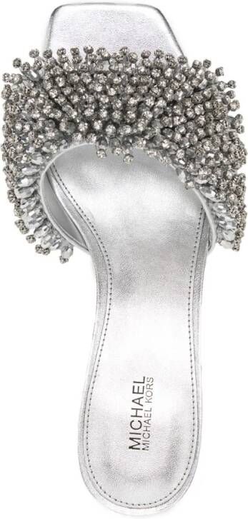 Michael Kors Dahlia sandalen verfraaid met kristallen Zilver