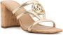 Michael Kors Hampton sandalen met hak Goud - Thumbnail 2