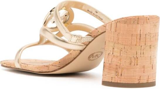 Michael Kors Hampton sandalen met hak Goud