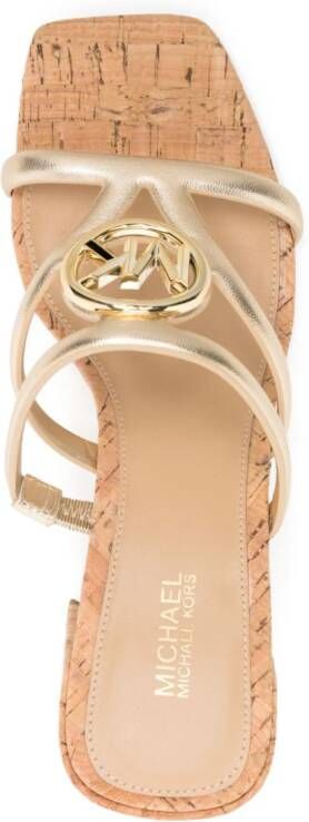 Michael Kors Hampton sandalen met hak Goud