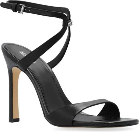 Michael Kors Amara 108 mm leren sandalen Zwart