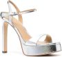 Michael Kors Amara 130mm leather platform sandals Zilver - Thumbnail 2