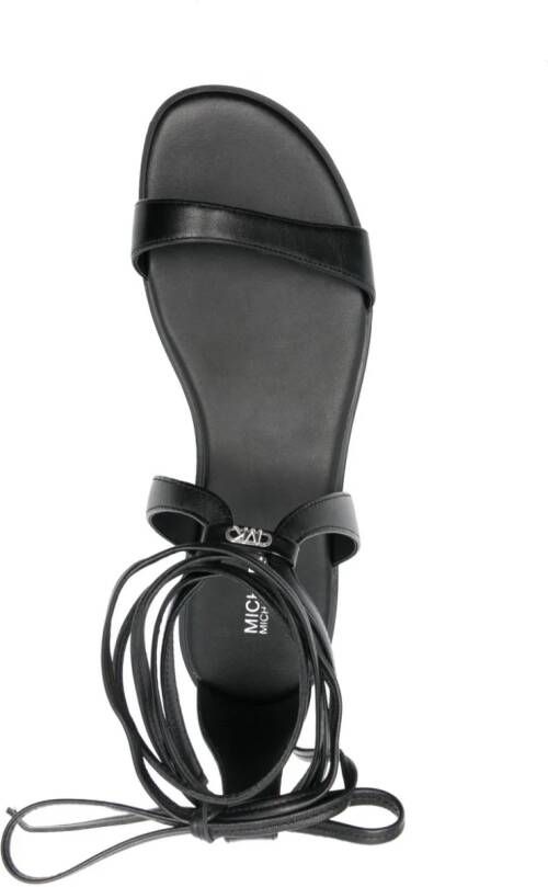 Michael Kors Amara leren sandalen Zwart