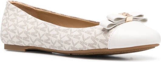 Michael Kors Andrea ballerina's met strikdetail Beige