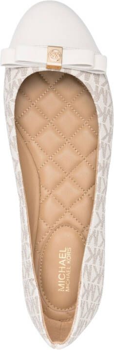 Michael Kors Andrea ballerina's met strikdetail Beige