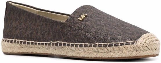 Michael Kors April espadrilles met monogram Bruin