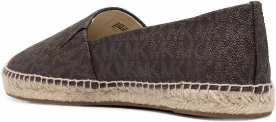 Michael Kors April espadrilles met monogram Bruin