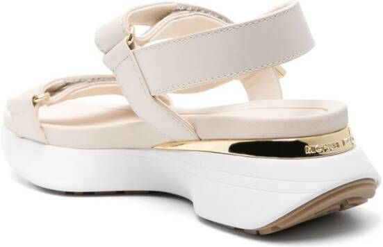 Michael Kors Ari leren sandalen Beige