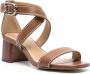 Michael Kors Ashton 50 mm leren sandalen Bruin - Thumbnail 2