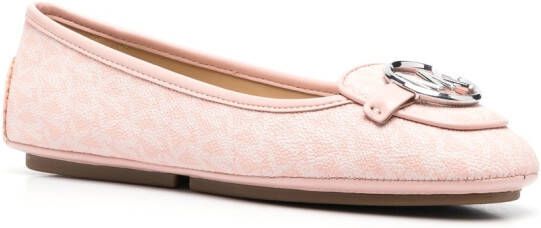 Michael Kors Ballerina's met logoprint Roze