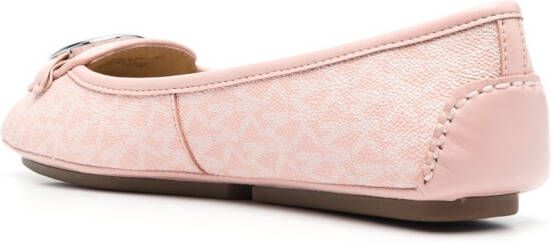 Michael Kors Ballerina's met logoprint Roze