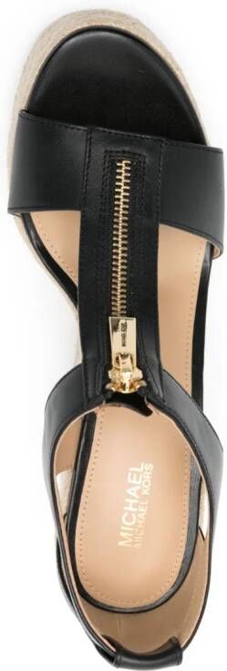 Michael Kors Berkley sandalen met sleehak Zwart