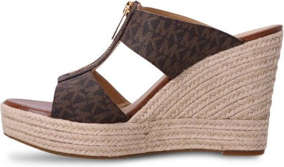 Michael Kors Bradley leren muiltjes Bruin